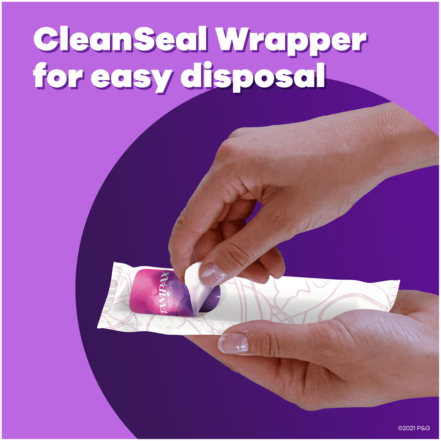 FSA Eligible Tampax Radiant Tampons Trio Pack, Regular/Super/Super Plus